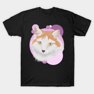 Ginger Cat- Pink Bubbles T-Shirt